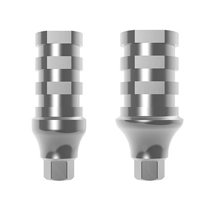 Titanium implant abutment - omny - GEASS S.r.l.   - internal / straight / temporary