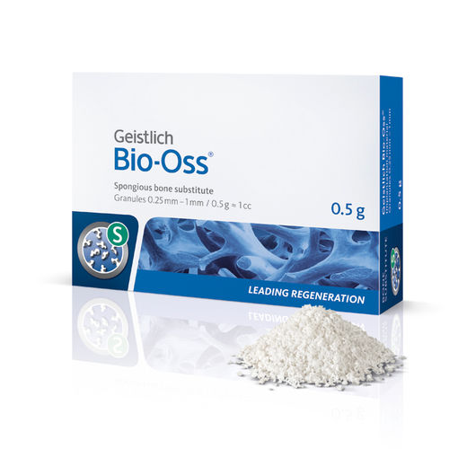 Xenograft bone substitute - Bio-Oss® S - Geistlich Pharma - for dental sugery / granules