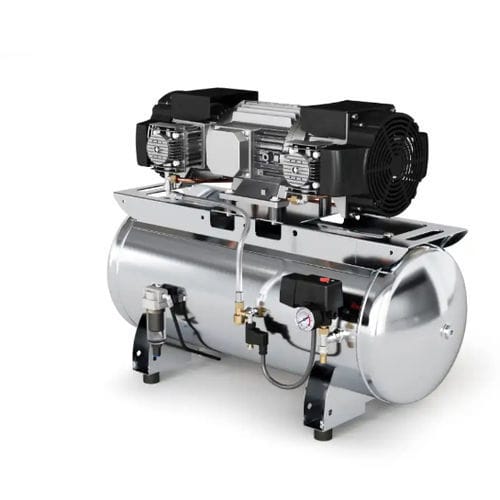Laboratory air compressor - CLINIC 6/90 - Gentilin - dental / for milling machines / piston