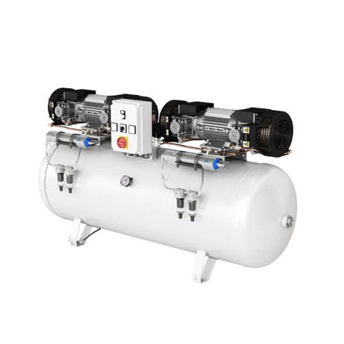 Laboratory air compressor - CLINIC DRY 12.500 H  - Gentilin - dental / for milling machines / piston