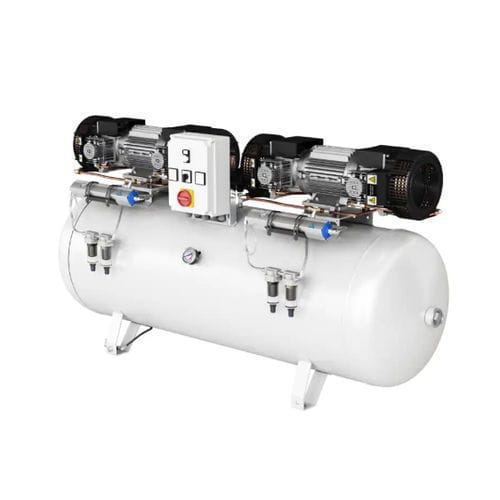 Medical air compressor - CLINIC DRY 12.500 HS - Gentilin - membrane / with air dryer / oil-free