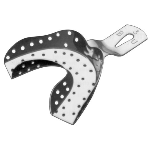 Lower dental impression tray - HWL 222-04 - Karl Hammacher - perforated