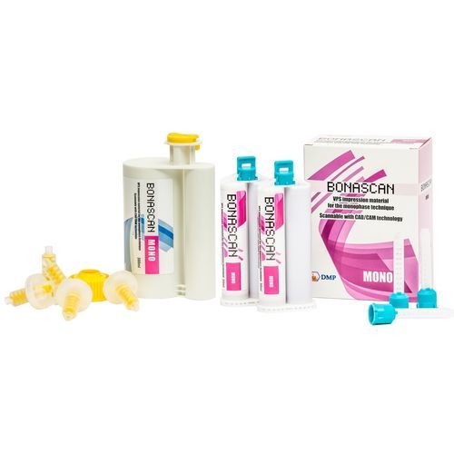 Vinyl polysiloxane dental material - BONASCAN Mono - DMP - for impression trays / for dental inlays / for dental onlays