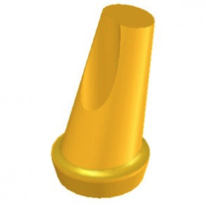 Titanium implant abutment - MAT50-15 - EASY SYSTEM IMPLANT - external / angled