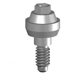 Titanium implant abutment - PCV41-48-HI - EASY SYSTEM IMPLANT - internal / straight / screw