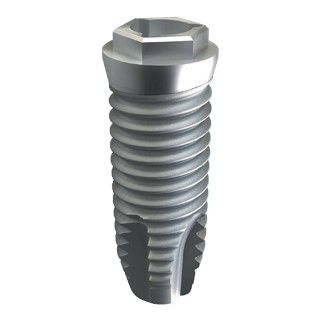 Cylindrical dental implant - Hexcel-S - EASY SYSTEM IMPLANT - titanium / external hexagon