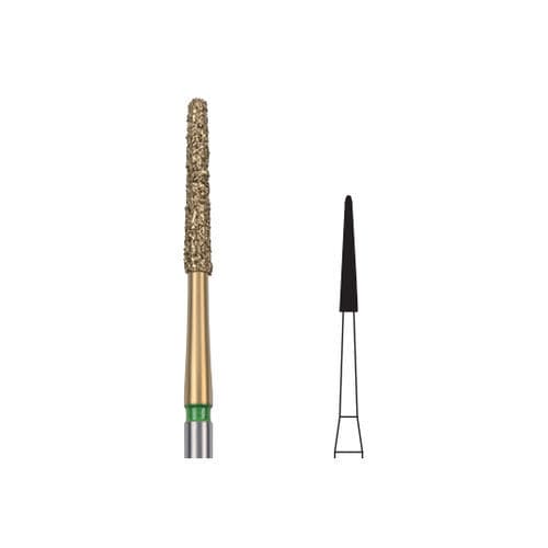 Dental surgery burr D254T EDENTA AG diamond / tin / cutting