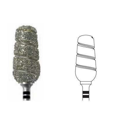 Particle size burr - 4896A.104.080 - Edenta - for podiatry / diamond / grinding