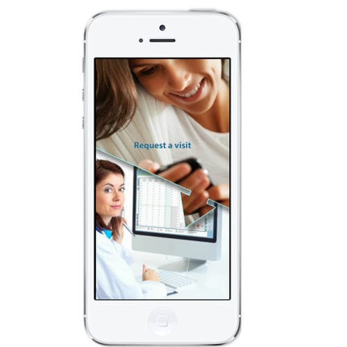Communication web application - MySmile - OrisLine Group - for control / treatment / dental