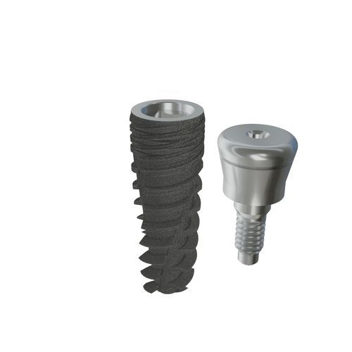 Cylindro-conical dental implant - IDBIO - IDI - titanium / internal hexagon