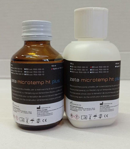 Acrylic dental material - zeta microtemp ht plus - INDUSTRIA ZINGARDI SRL   - for dental crowns / for dental bridges / temporary