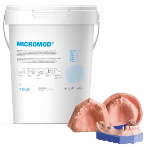 Plaster dental material - zeus MICROMOD® - INDUSTRIA ZINGARDI SRL   - for dental laboratories / powder