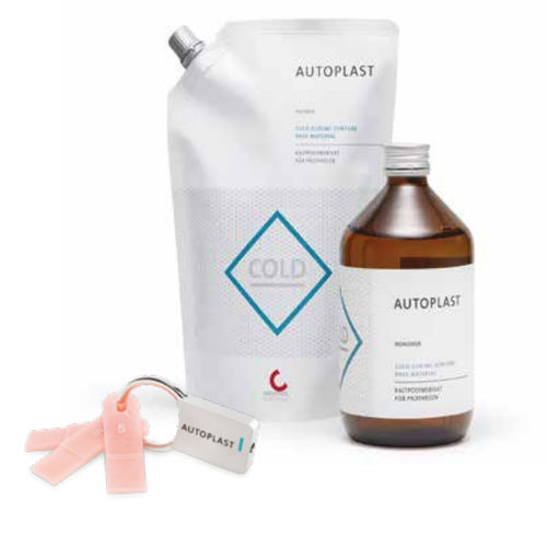 Resin dental material - Autoplast - INDUSTRIA ZINGARDI SRL   - for dental restorations / powder / liquid