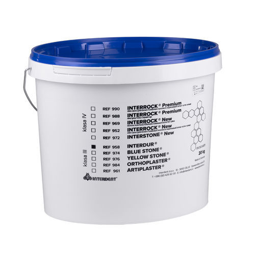 Plaster dental material - INTERDUR TYPE III - Interdent - for dental restorations / for dental laboratories / modeling