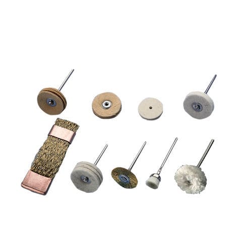Dental laboratory burr - 803 - Interdent - brushed brass / horsehair / polishing