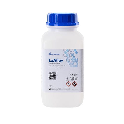 Alloy dental material - LaAlloy - Interdent - orthodontic / for 3D printing / powder