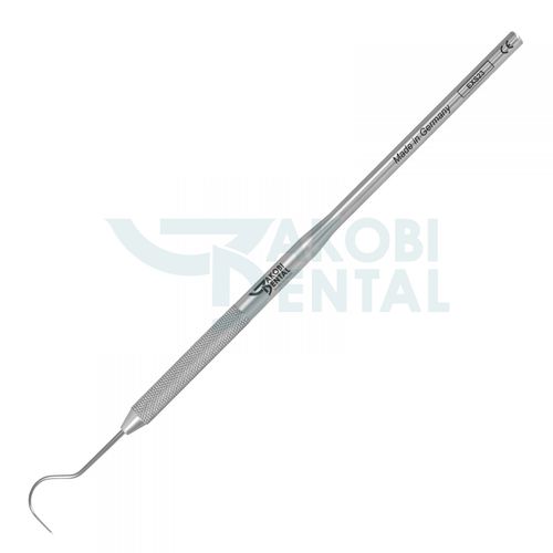 Diagnostic dental explorer - EXS23 - Jakobi Dental GmbH - single-ended / stainless steel / standard handle