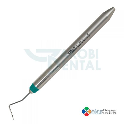 Periodontal probe - WHO7 - Jakobi Dental GmbH - ball / with color markings / ColorCare handle