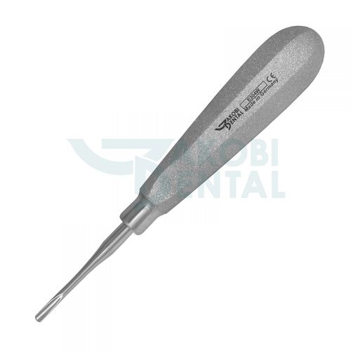 Straight dental elevator - E304W - Jakobi Dental GmbH - stainless steel / non slip Handle / Seldin