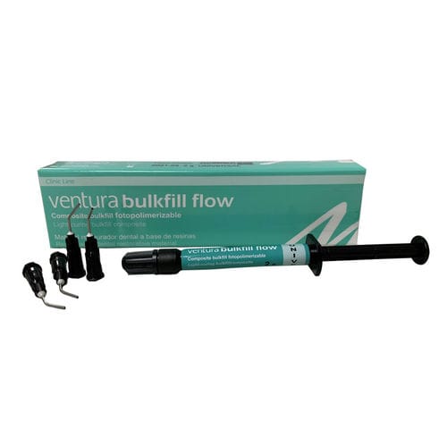 Flowable composite dental material - ventura bulkfill flow - MADESPA S.A.   - hybrid composite / for dental restorations / for root canal filling