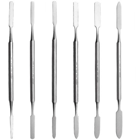 Dental cement spatula - 675 series - MEDESY s.r.l.   - double / stainless steel