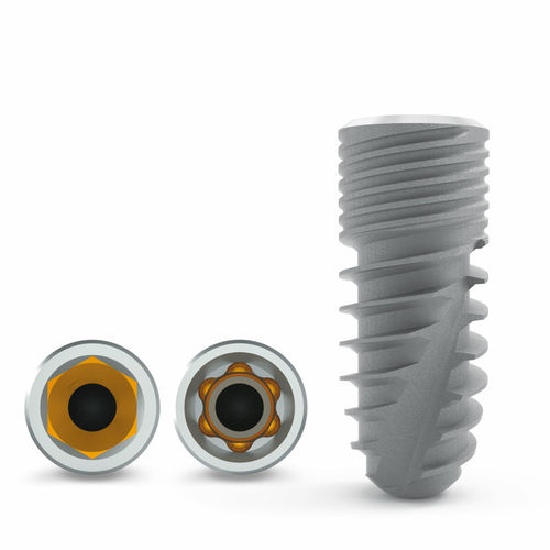 Conical dental implant - BoneTrust® hex cone PWR - Medical Instinct Deutschland - titanium / internal hexagon / straight