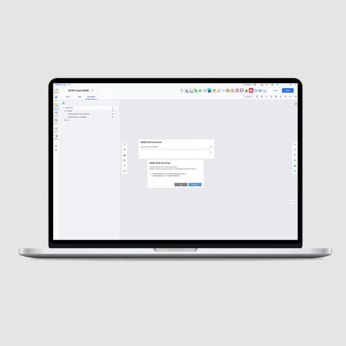 Data management web application - Medit   - design / converter / medical