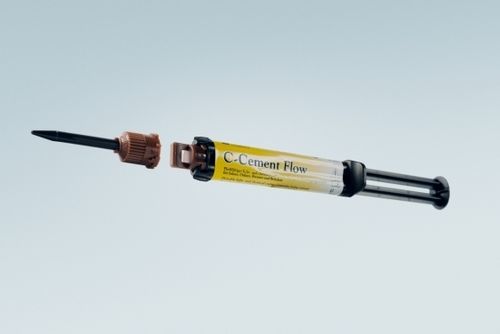 Dental bridge cement - C-Cement Flow - MEGADENTA Dentalprodukte GmbH   - for dental crowns / for dental inlays / for dental onlays