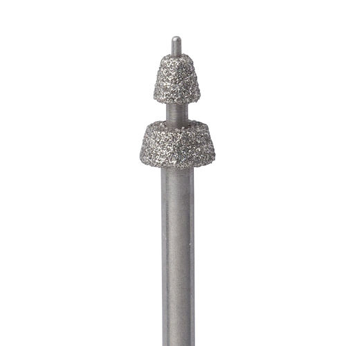 Dental laboratory burr - 511W - Meisinger - diamond / stainless steel / coating