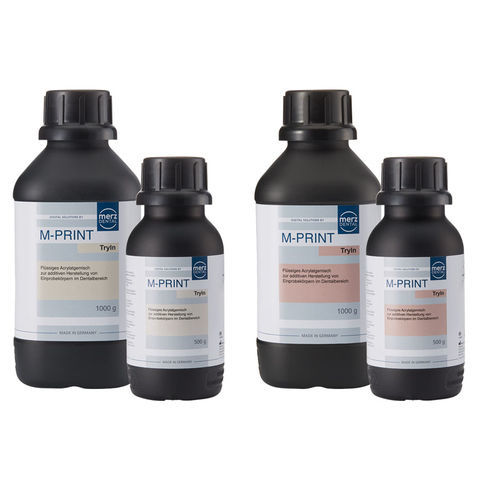 Resin dental material - M-PRINT TryIn - Merz Dental GmbH   - for dental restorations / for 3D printing / monochrome