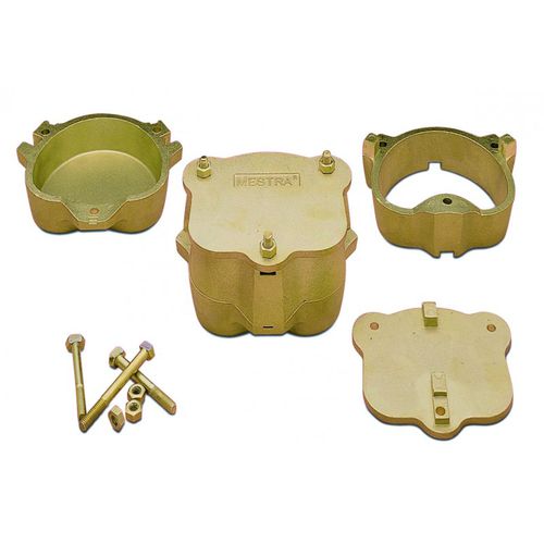 Polymerization dental flask - 0200 series - MESTRA Talleres Mestraitua, S.L.   - brass