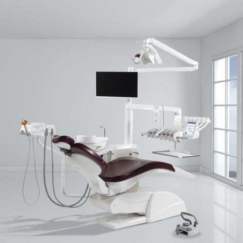 Dental unit with adjustable headrest - NT - Miglionico - compact / with monitor / with hygiene system