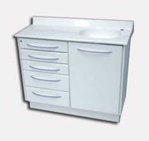 Storage cabinet - 007 - MULTY-DENT S.A.   - for dental instruments / for dental clinics / with sink