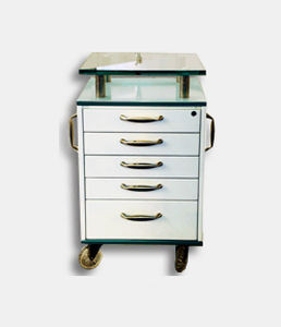 Dental clinic cabinet - MULTY-DENT S.A.   - with computer / with drawer / on casters