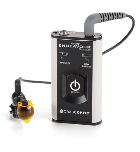 LED headlight - Endeavour™ - Orascoptic   - with rechargeable battery / for binocular loupes / with portable light source