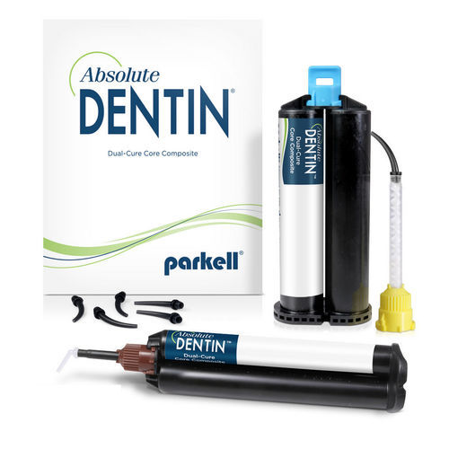 Fluoride dental material - Absolute Dentin® Core - Parkell Inc.   - composite / endodontic / radio-opaque