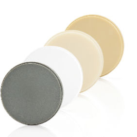 Zirconia dental material - Planmeca - wax / PMMA / zirconium