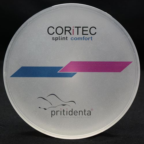 Thermoplastic dental material - CORiTEC splint comfort - pritidenta GmbH - for dental restorations / CAD/CAM / milling