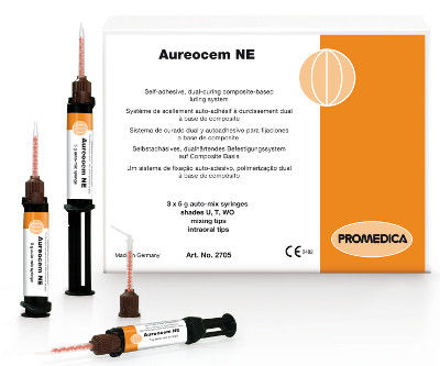 Dental bridge cement - Aureocem NE - Promedica Dental Material GmbH   - for dental crowns / for dental inlays / for dental onlays