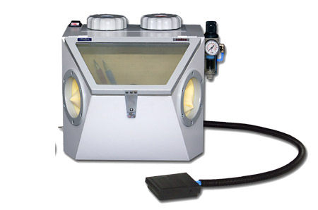 Foot-operated sandblaster - COBRA 2P - ROKO - 2-tank