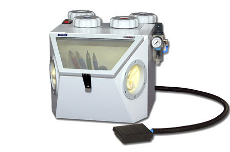Foot-operated sandblaster - COBRA 4P - ROKO - 4 tanks