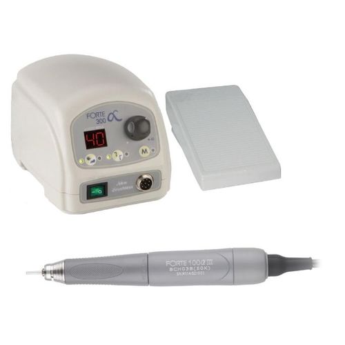 Dental laboratory micromotor control unit - Forte 300α - SAESHIN - electric / foot-operated