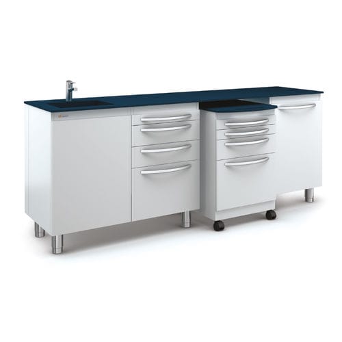 Storage cabinet - GR - SARATOGA - for dental instruments / for dental clinics / with sink