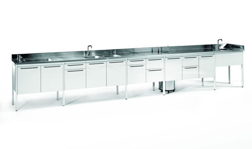 Storage cabinet - SARATOGA - for dental instruments / for dental laboratories / with sink