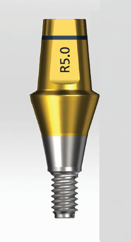 Titanium implant abutment - Luna series - Shinhung - internal / straight