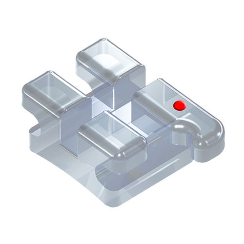 Ceramic orthodontic bracket - Polar - SIA ORTHODONTIC MANUFACTURER - round / monocrystalline / transparent