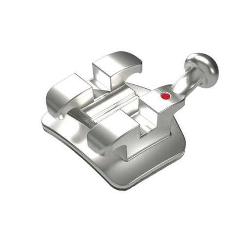 Metal orthodontic bracket - HEXAGON MINI - SIA ORTHODONTIC MANUFACTURER - miniature / direct bonding / low-friction