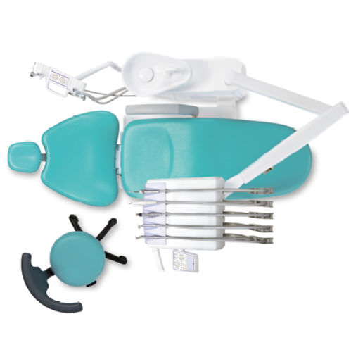 Dental unit with hydraulic chair - V300 - Suzhou Victor Medical Equipment - with delivery system