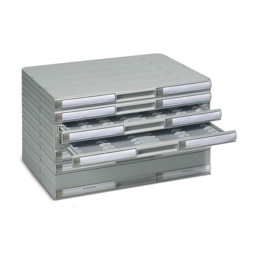 Dental prosthesis cabinet - ZMB20 - VITA Zahnfabrik H. Rauter GmbH & Co.KG   - with drawer / modular / gray
