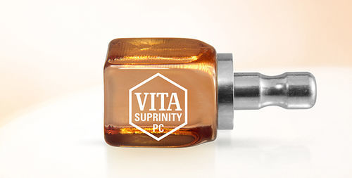 Zirconia dental material - SUPRINITY® PC - VITA Zahnfabrik H. Rauter GmbH & Co.KG   - glass ceramic / for dental crowns / for implant systems